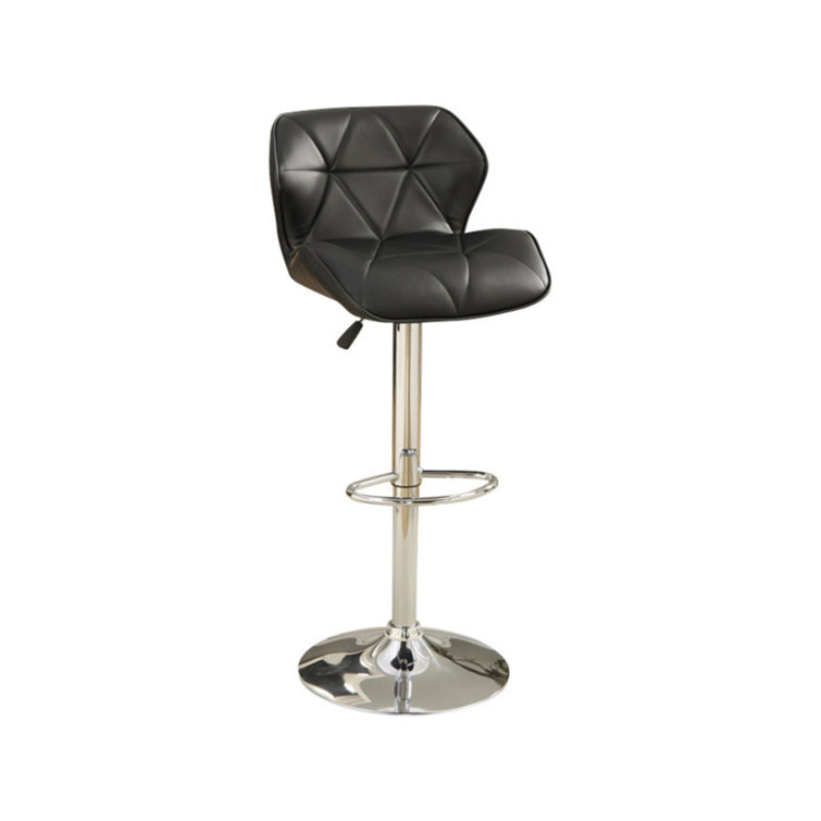 Ebern Designs Zetana Swivel Upholstered Counter Stool With Metal Frame